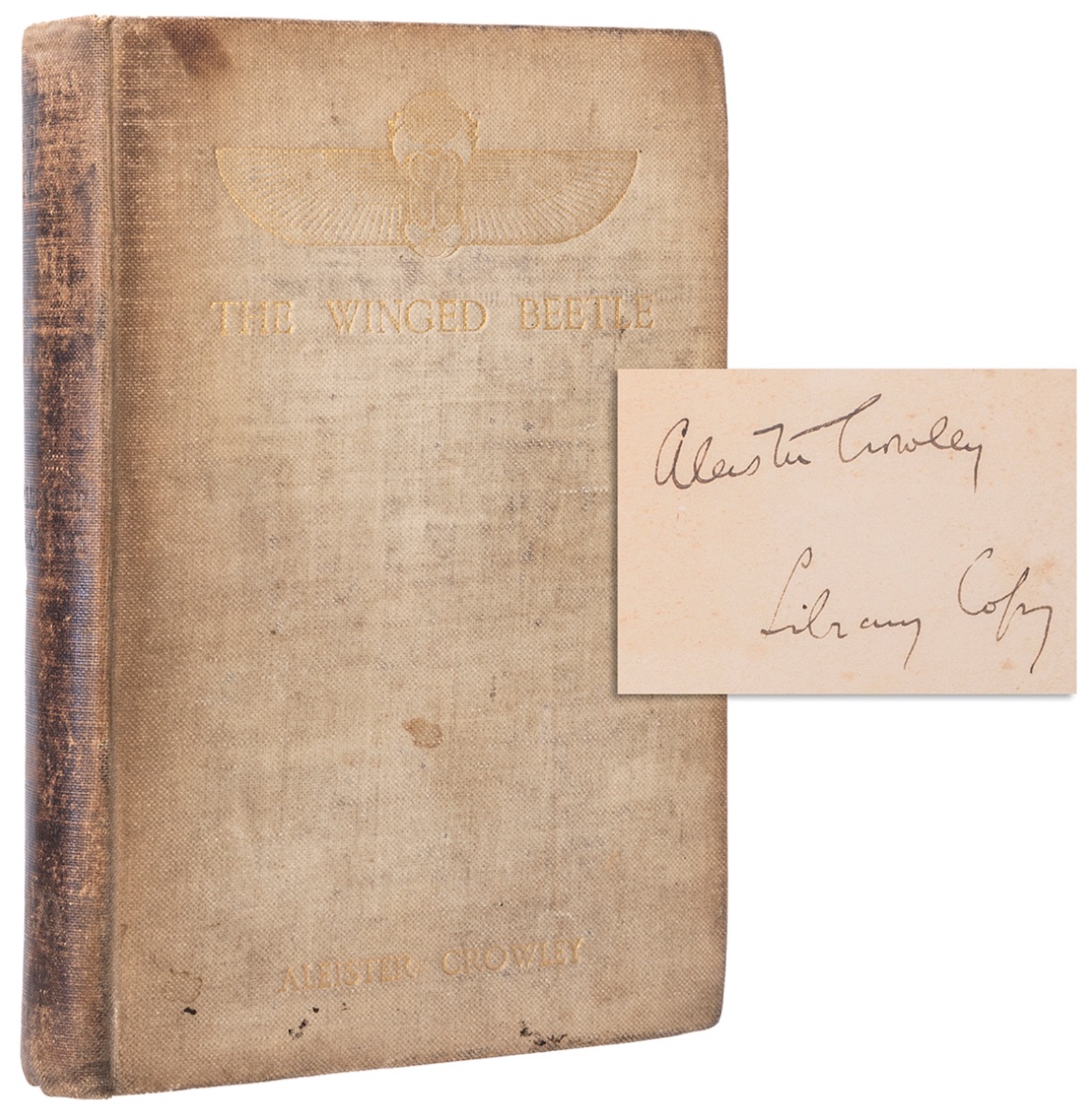 A signed, first edition, limited issue of Aleister Crowley's (1875–1947) The Winged Beetle, was estimated at $10,000-15,000 and sold for $26,400.