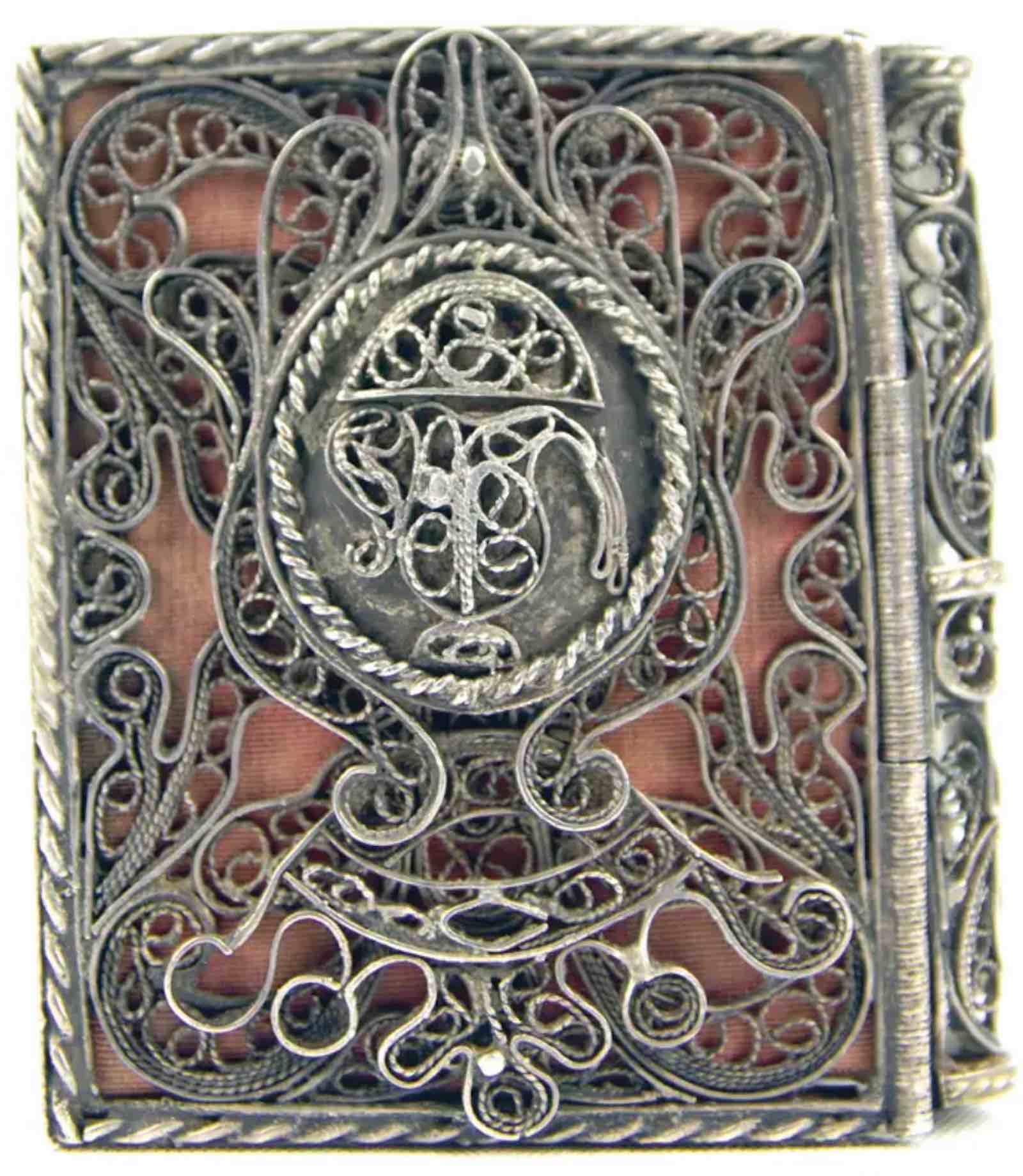 Manuscript Omer counter in a silver binding