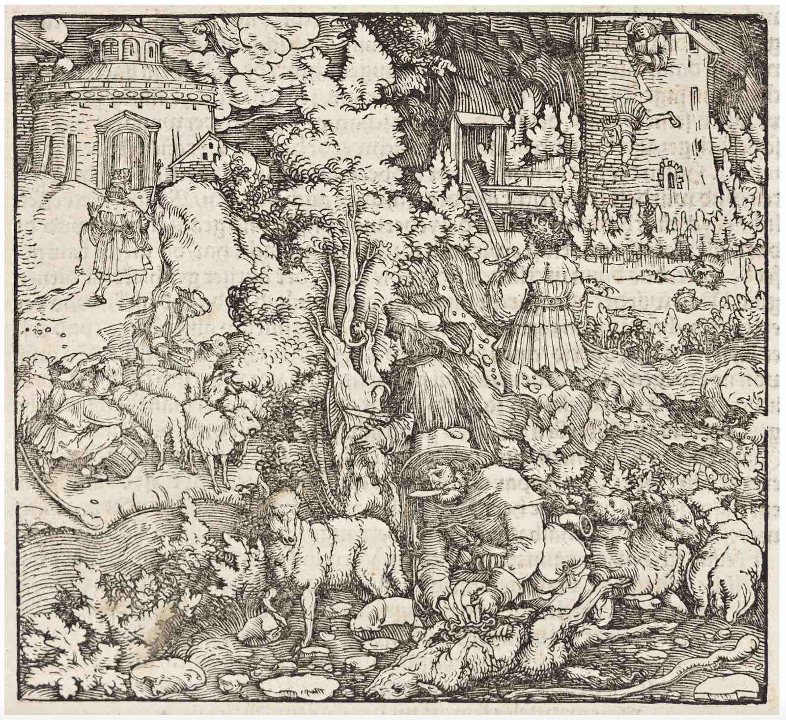 Francesco Petrarca, Von der Artzney bayder Glück, folio in two parts, Augsburg, 1532. Estimate $3,000 to $5,000.