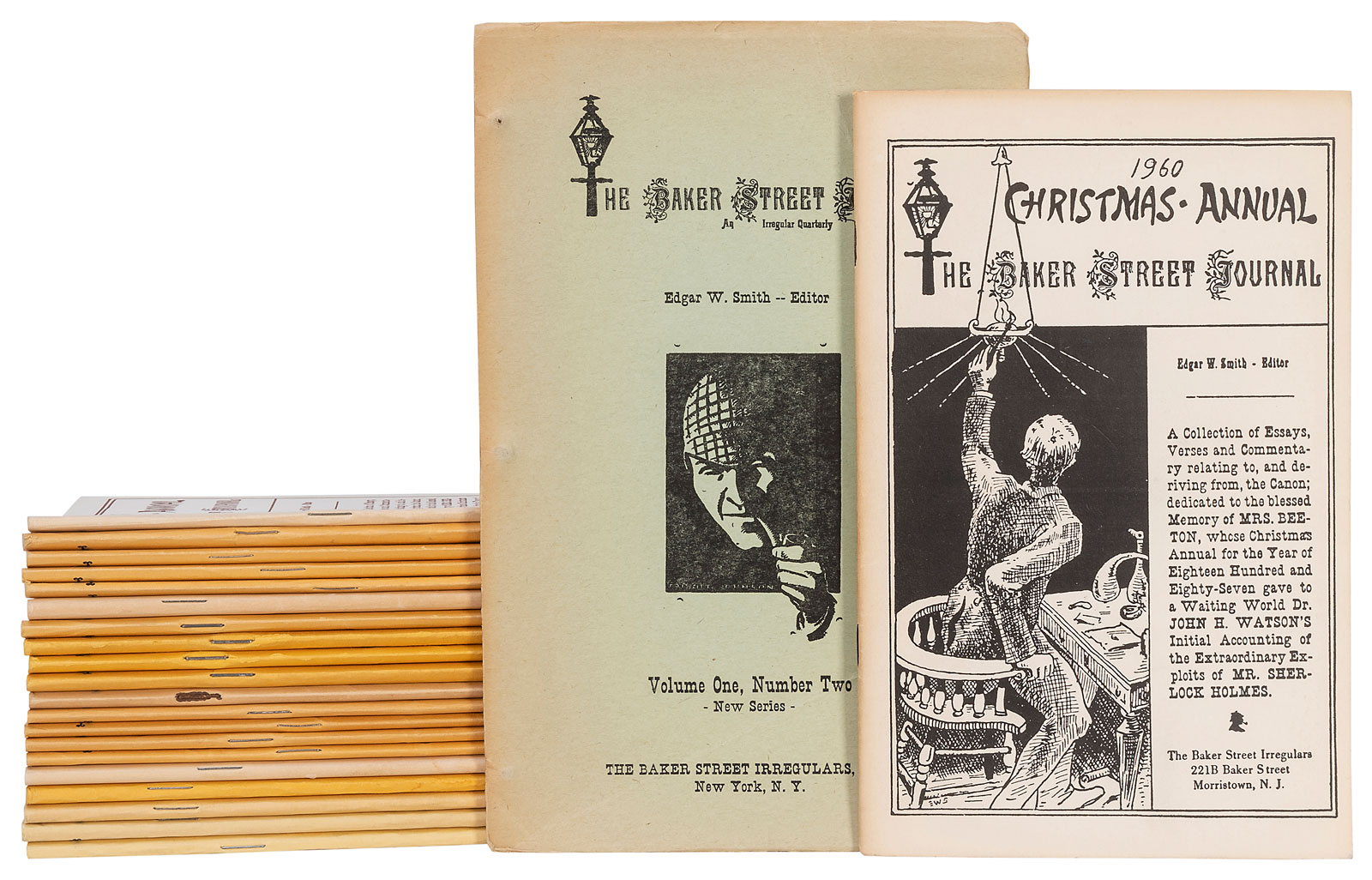 Runs of The Baker Street Journal, a leading periodical devoted to Sherlockian scholarship, from between 1956 and 1960
