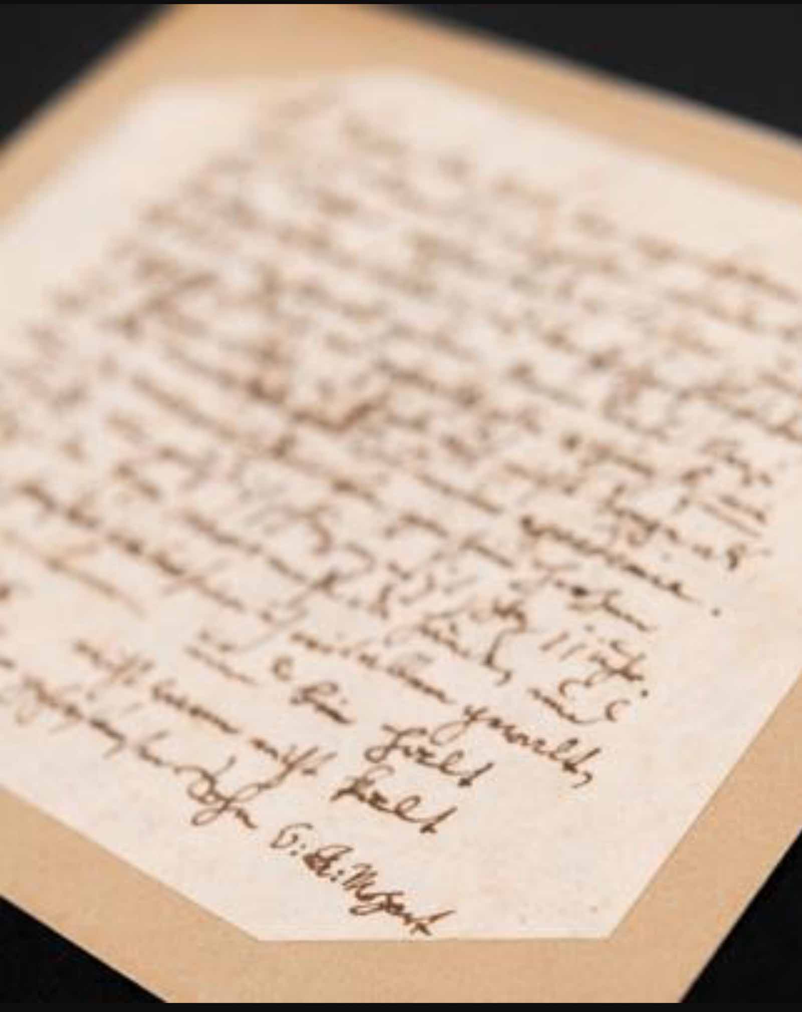 Mozart's letter to his father