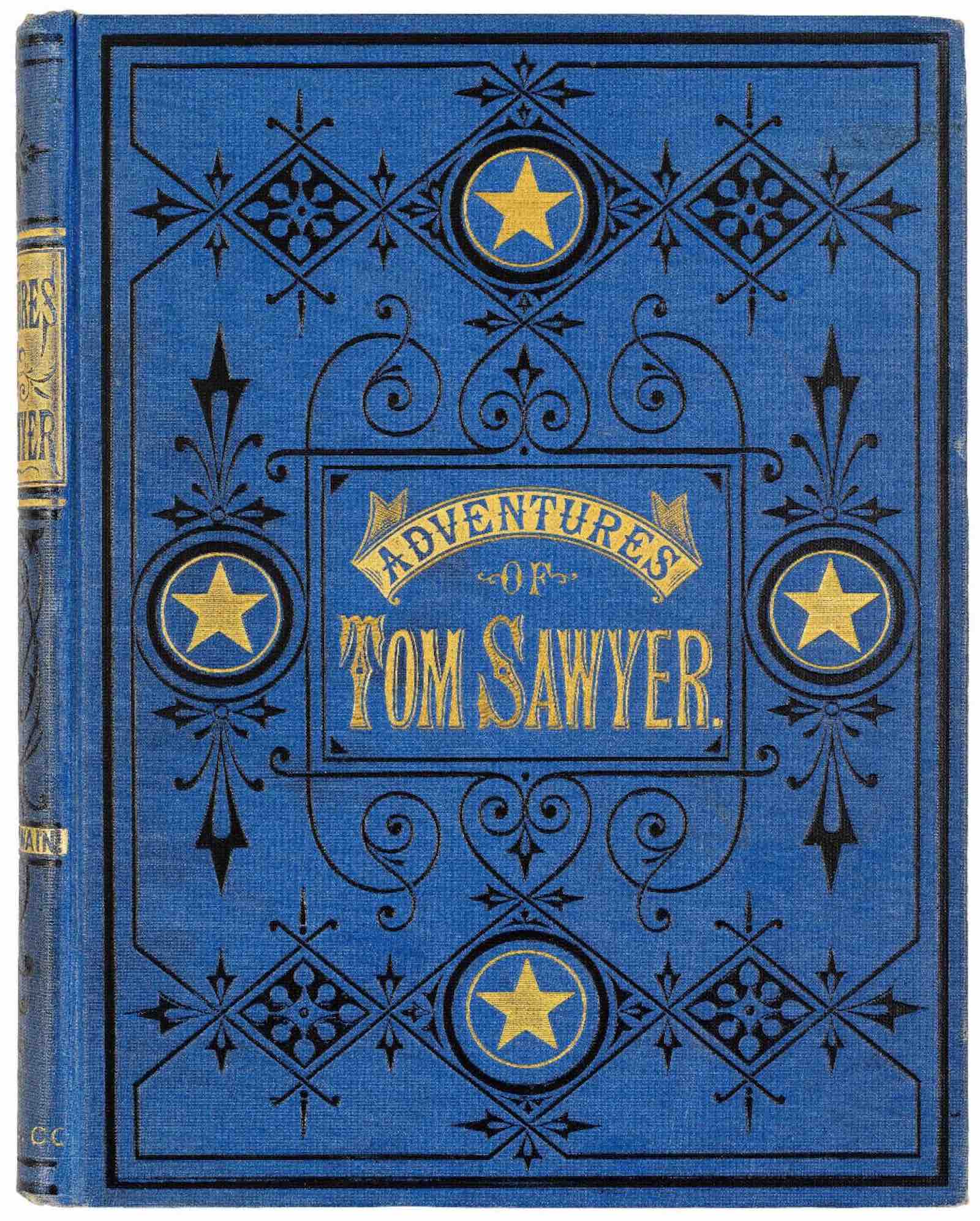 Mark Twain's The Adventures of Tom Sawyer. Hartford: American Publishing Company, 1876. From the Collection of Susan Jaffe Tane.
