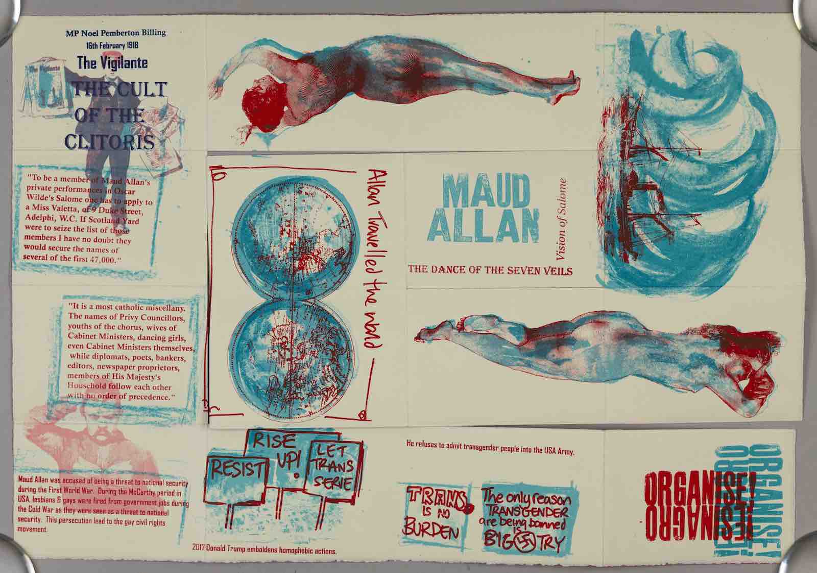 Maud Allan book work, Theresa Easton, 2018