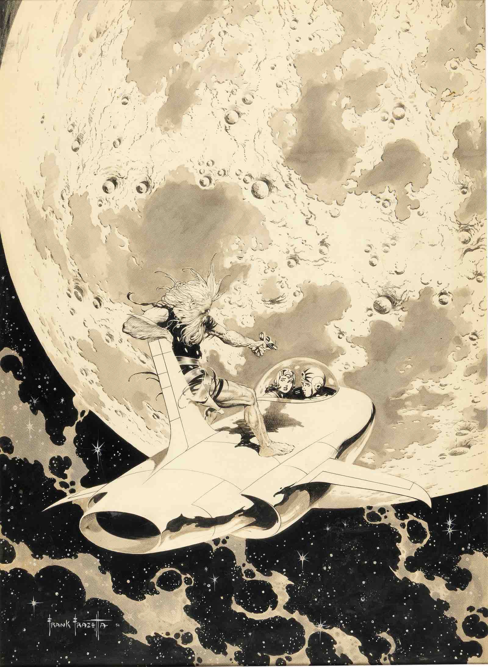 Frank Frazetta's Famous Funnies #214 cover art