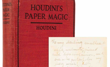 Houdini's Paper Magic inscribed and signed to Beatrice Houdini