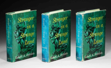 A complete set of the three dedication copies of Stranger in a Strange Land by Robert A. Heinlein