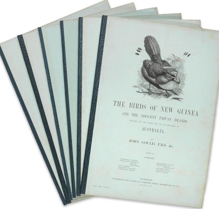 Gould and Sharpe's "Birds of New Guinea" in original parts