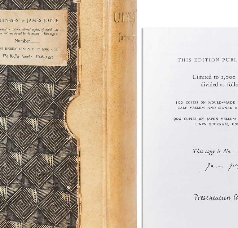 Presentation copy of Ulysses