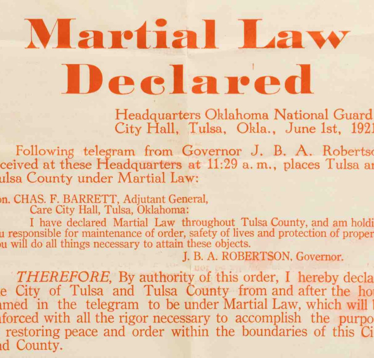 Detail of the martial law broadside