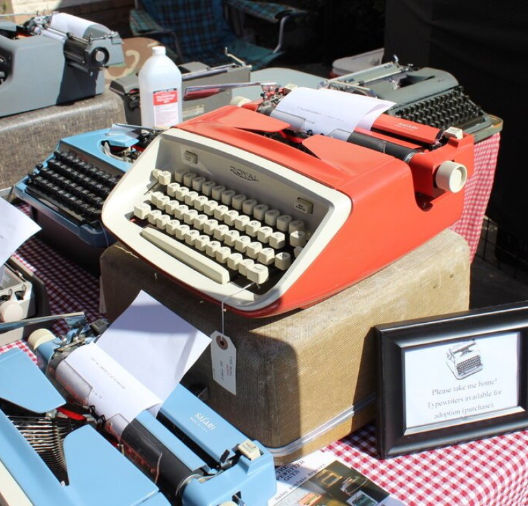 Typewriters at International Printing Museum
