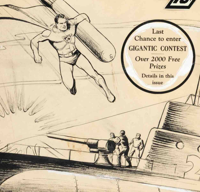 Cover of Action Comics No. 21 drawn by Joe Shuster